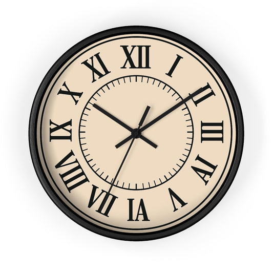 Classic Roman Numeral Wall Clock, Home Decor, Gift for Timers, Vintage Style,